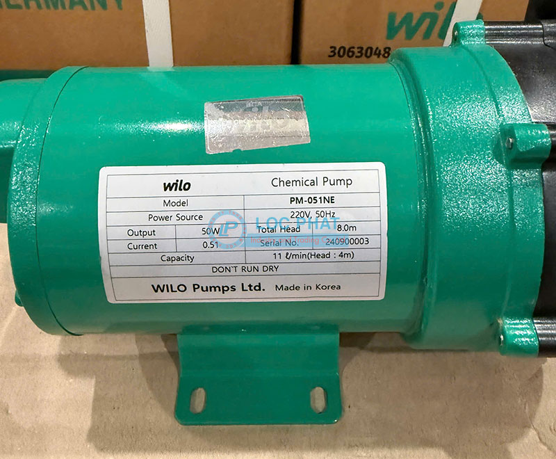 Máy bơm hóa chất dạng từ Wilo PM-051NE Máy bơm hóa chất dạng từ Wilo PM-051NE