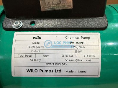 Alternative view of Máy bơm hóa chất dạng từ Wilo PM-250PEH