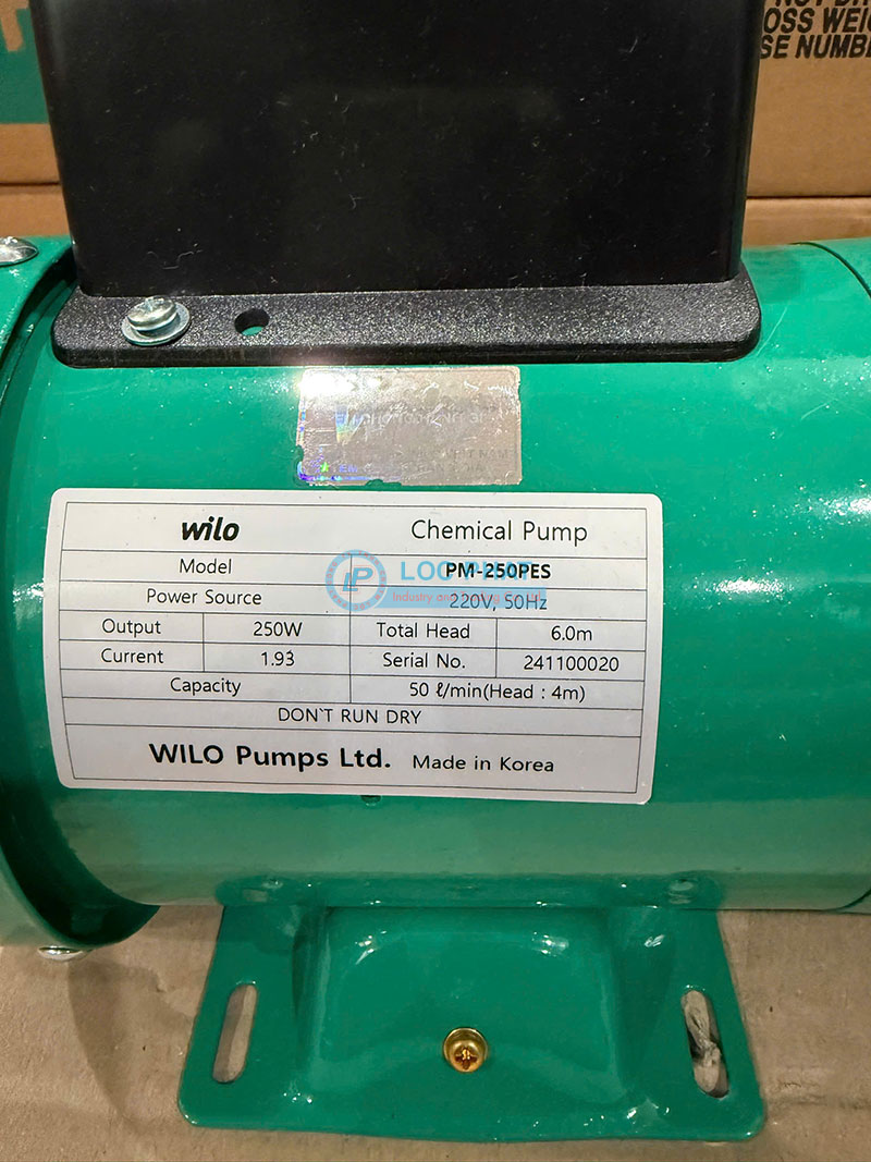 Máy bơm hóa chất dạng từ Wilo PM-250PES Máy bơm hóa chất dạng từ Wilo PM-250PES