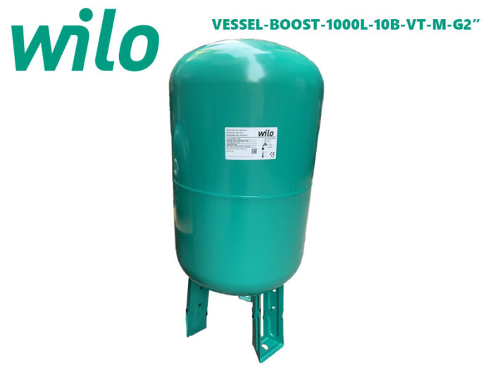 Bình tích áp Wilo VESSEL-BOOST-1000L-10B-VT-M-G2” 1000 lít 10 bar