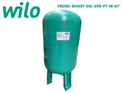 Bình tích áp Wilo VESSEL-BOOST-50L-25B-VT-M-G1” 50 lít 25 bar