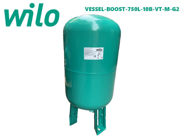 Bình tích áp Wilo VESSEL-BOOST-750L-10B-VT-M-G2” 750 lít 10 bar