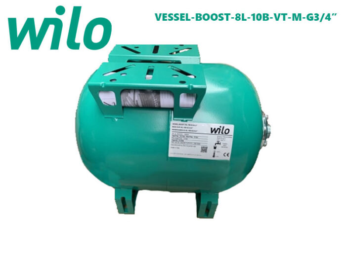 Bình tích áp Wilo VESSEL-BOOST-8L-10B-VT-M-G3/4” 8 lít 10 bar