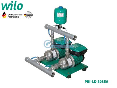 Bơm đôi tăng áp biến tần Wilo PBI-LD 803EA đầu inox 1.85 kW x 2