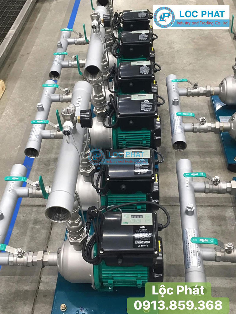 Cụm bơm tăng áp tích hợp biến tần Wilo