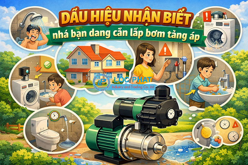Dấu hiệu nhận biết nhà bạn đang cần lắp bơm tăng áp Dấu hiệu nhận biết nhà bạn đang cần lắp bơm tăng áp