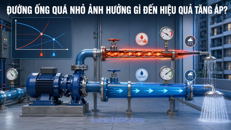 Đường ống quá nhỏ ảnh hưởng gì đến hiệu quả tăng áp?