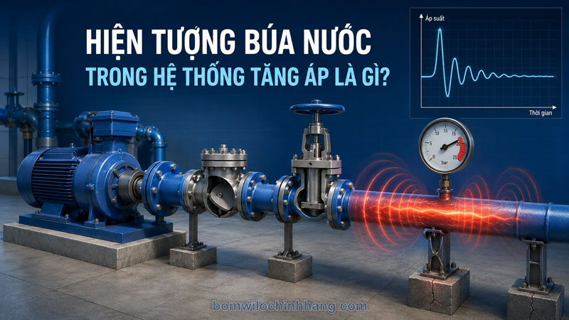 Hiện tượng búa nước trong hệ thống tăng áp là gì?